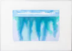 Untitled by Mac Wells, 2001, watercolor painting on paper, sold Dec 2023