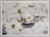 Untitled by Moshe Gershuni, Mixed Media on Paper including charcoal and oil paint, sold Jan 2024