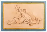 Attributed by Jean-Honoré Fragonard, Ink Wash Drawing on Paper, sold Jan 2024