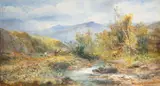 Moorland landscape by William Widgery, Watercolour -52 x, sold Oct 2025