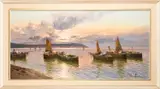 Neapolitan fishermen - Oil by De Luca, Oil on canvas -, sold Oct 2025
