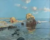 Off Majorca by Francisco Payá Sanchís, Oil on canvas -, sold Oct 2025