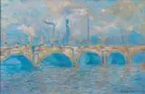 After Claude Monet - Waterloo Bridge by Susie Ray, 1992, Oil on canvas -64 x, sold Oct 2025