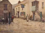 The Fish Market by Herbert Edward Butler, Watercolour -26 x, sold Oct 2025