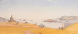 The Hoe and Drake's Island by Philip Mitchell, 1863, Watercolour, sold Oct 2025