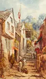 The New Inn by Sidney Endacott, Watercolour -23 x, sold Oct 2025