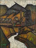 Untitled by Milward Casey, Oil on board -, offered Oct 2025