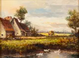 Untitled by Gerhard Messmer, oil, sold Aug 2025