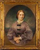 Portrait of Lady Devitt - Oil by Edward Patry, 1921, Oil on canvas -90 x, sold Jul 2025