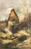 Chagford Mill - Oil by William Widgery, Oil on canvas -45 x, sold Jul 2025