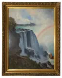 Horseshoe Falls from Goat Island by Henri Van der Hecht, Oil on canvas -201 x, offered Jul 2025