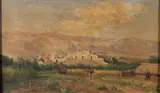 Mexican landscape by Townley Benson, 1898, Oil on canvas, sold Jul 2025