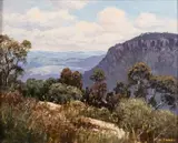 On Narrow Neck, Katoomba by Harry Emmett, Oil on board, sold Jul 2025
