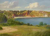 Oddicombe Beach by Samuel Edward Kelly, Watercolour -27 x, offered Jul 2025