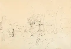Portobella Lane by John Linnell, Pencil, sold Jul 2025