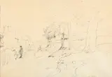 Portobella Lane by John Linnell, Pencil, sold Jul 2025