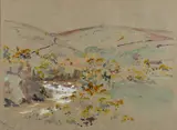 Untitled by Katharine Riches, Watercolour heightened with white -27 x, offered Jul 2025