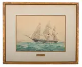 HMS Atalanta by Frank Wood, 1914, Wood, sold Jun 2025