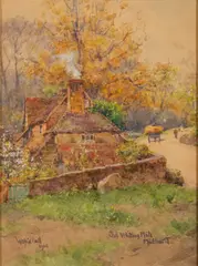 Old Whiting Mill by Wilfred Williams Ball, Watercolour -25 x, sold Apr 2025