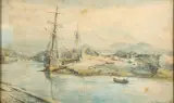 Untitled by Charles William Adderton, 1944, Watercolour -34 x, sold Apr 2025