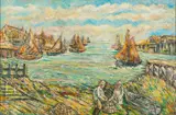 Untitled by Derek Higginson, Oil on canvas -, sold Mar 2025