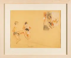 Untitled by Owen Walsh, Pastel and charcoal on paper -, offered Mar 2025