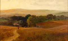 Untitled by George Vicat Cole, 1872, Oil on board -, offered Feb 2025