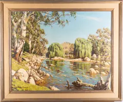 The by Howard Barron, Oil on canvas -, sold Feb 2025
