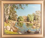 The by Howard Barron, Oil on canvas -, sold Feb 2025