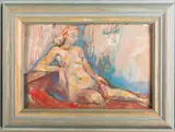 Stu by Mary Chugg, Oil on board -, sold Feb 2025