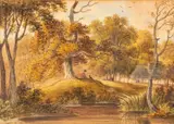 Untitled by Henry Moore, 1824, watercolor, sold Feb 2025