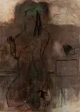Figure Holding an Apple - Lithograph - 66 by Steve Matteson, 1982, Lithograph, offered Feb 2025