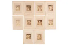 Untitled by John Brampton Philpot, ink, offered Aug 2024