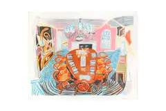 Untitled by David Hockney Om Ch, pencil, offered Jul 2024