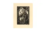 Untitled by Billy Childish, woodcut, offered Jul 2024