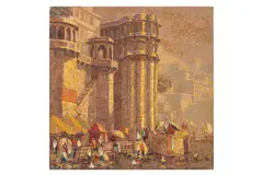 Banaras 1 by Yashwant Shirwadkar, Oil on canvas, offered Jul 2024