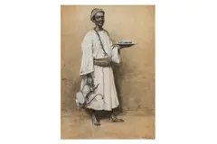 Coffee bearer by Horace van Ruith, Watercolour on paper, offered Jul 2024