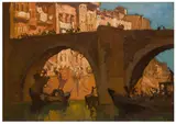 Untitled by Frank Brangwyn, oil on board, offered Jun 2024