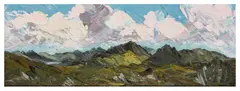 Untitled by Martin Llewellyn, oil on canvas, offered Jun 2024