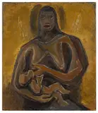 Untitled by Leon Underwood, oil on canvas, offered Jun 2024