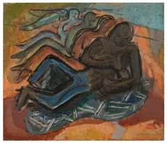 Untitled by Leon Underwood, oil on canvas, offered Jun 2024