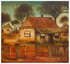 Hart by Kevin Charles, oil on board, offered Jun 2024