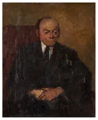 Untitled by Ruskin Spear, oil on board, offered Jun 2024