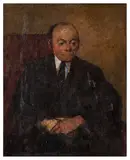 Untitled by Ruskin Spear, oil on board, offered Jun 2024