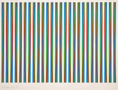 Firebird by Bridget Riley, Screenprint in colours, sold Dec 2023