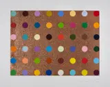 Proctolin by Damien Hirst, Screenprint in colours with bronze diamond dust, offered Dec 2023
