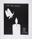 I Am The Moth by David Shrigley, Linocut, offered Dec 2023