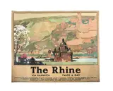 The rhine via harwich twice a day by Original Rail Travel Poster, print (other), sold Dec 2023