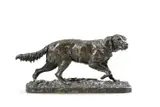 An animalier bronze 'chien épagneul français' (fabio) by Pierre-Jules Mêne, BRONZE, sold Nov 2023
