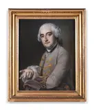 Portrait of a gentleman, identified as mr gouch by Francis Cotes, Pastel on paper laid to canvas, offered Nov 2023